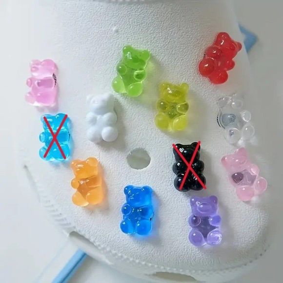 *NEW* 20-pcs Gummi Gummy Bear Candy Shoe Charms for Your Crocs - Picture 3 of 5